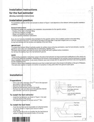 Webasto Fuel Tank Stand Pipe for Medium Duty Applications 5000553A